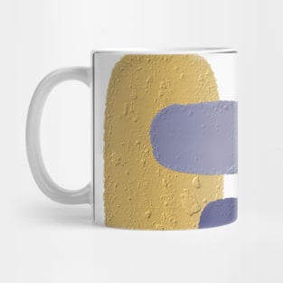 Abstract Blue and Mustard Geo Shapes Mug